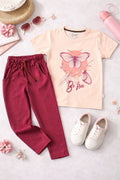 Mama's Girl Drop Shoulder Tee &Straight Trouser